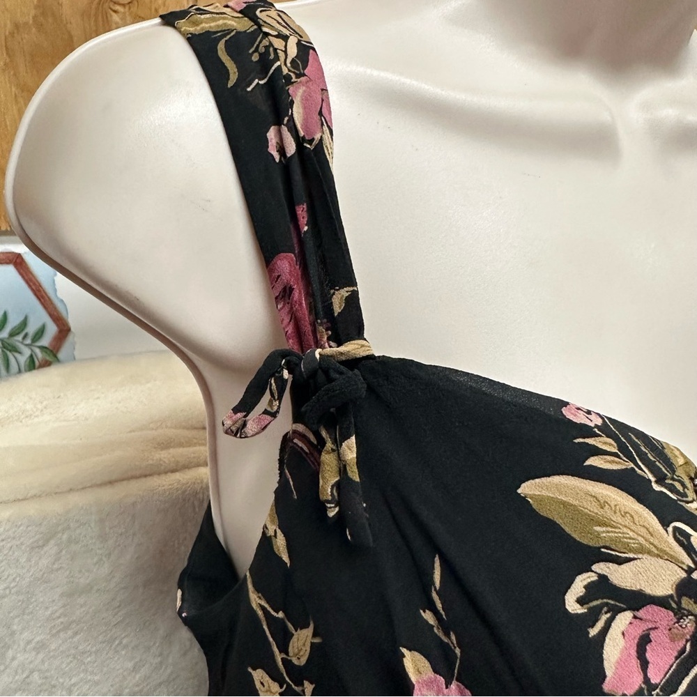 Johnathan Martin women floral silk dress asymmetric whimsigoth fairy grunge 12 - Picture 5 of 10